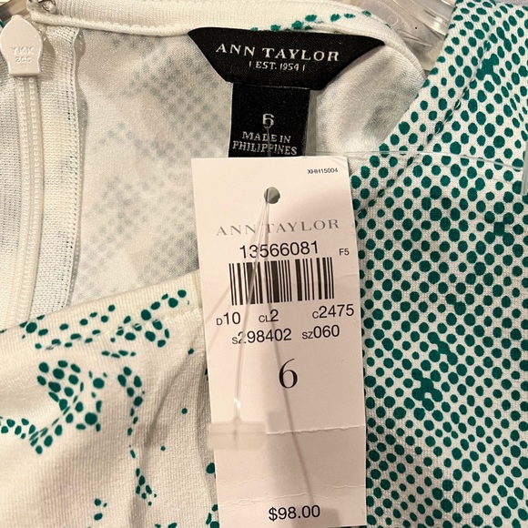 Ann Taylor Sheath Dress. Size 6. New With Tag - Picture 3 of 3